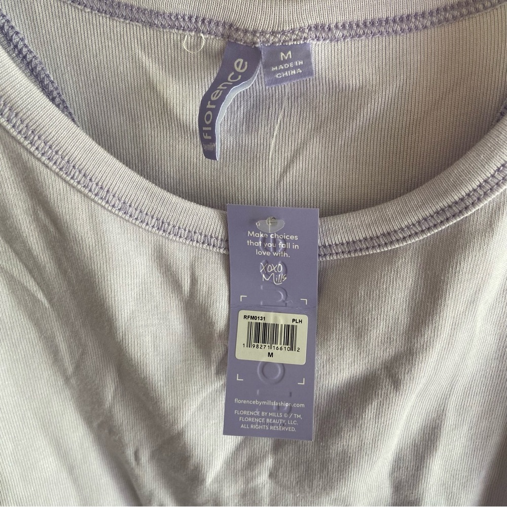 NWT Florence By Mills Ribbed Racerback Tank - Picture 4 of 7